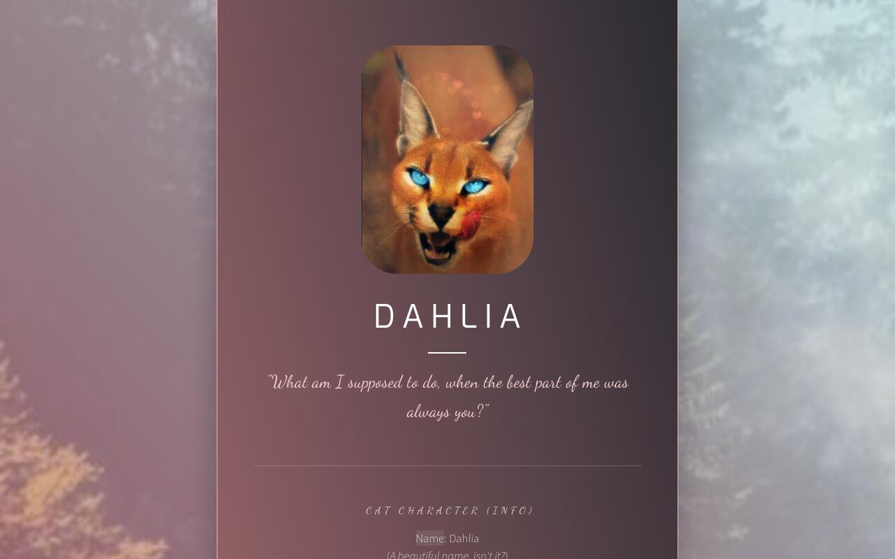 Carrd profile picture for @dahlia